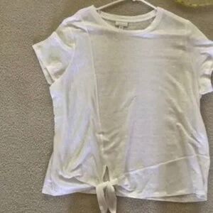 J Jill  white sweater tip L NWOT